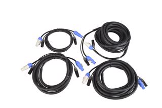 3 Pin XLR and Powercon Combi Cables  